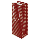 Big Bow Red Noël Vacances Sac à vin (Dos Angle)