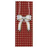 Big Bow Red Noël Vacances Sac à vin (Devant)