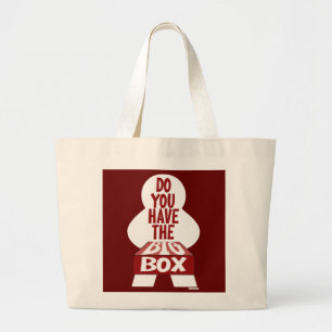 Big Box Board Gamer Tabletop Vraag Grote Tote Bag