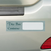 Big Box-label Bumpersticker (Op auto)