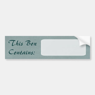 Big Box-label Bumpersticker