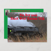 Big Boy 4014 Black Wolf Kansas États-Unis. Carte p (Devant / Derrière)