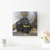 Big Boy 4014 Black Wolf Kansas Vierkante Klok (Huis)