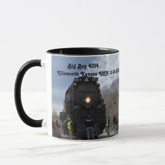 Big Boy 4014 Ellsworth Kansas Mug (Gauche)