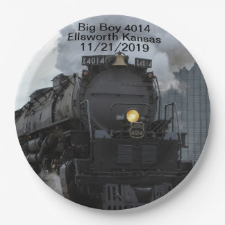 Big Boy 4014 Ellsworth Kansas Papieren Bordje