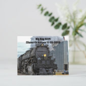 Big Boy 4014 Stoomtrein Briefkaart (Staand voorkant)