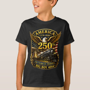 Big Boy 4014 Trein VS 250ste Verjaardag Patriotisc T-shirt