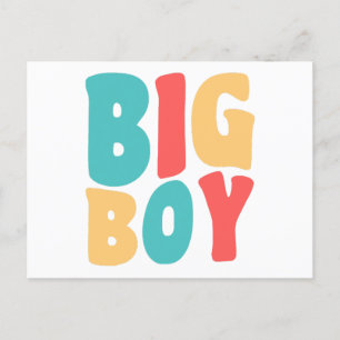 Big Boy Funny Sayings Kinder Toddler Feestdagenkaart
