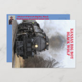 Big Boy Steaming Briefkaart (Voorkant / Achterkant)