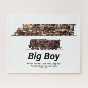Big Boy Stoomtrein Amerikaanse Locomotief Legpuzzel