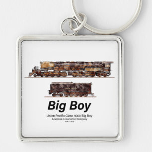 Big Boy  Stoomtrein Amerikaanse Locomotief Sleutelhanger