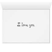 Big Boy sur la table I Love You Card (Intérieur Horizontal (Bas))