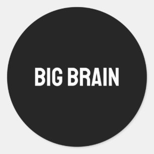 Big Brain Ronde Sticker