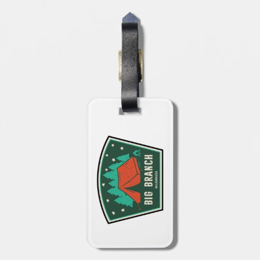 Big Branch Wilderness Vermont Camping Bagagelabel (Achterkant verticaal)