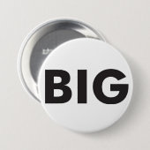 Big Brand Badge Ronde Button 7,6 Cm (Voorkant /achterkant)