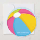 Big, Bright Ball Birthday Uitnodiging (Achterkant)