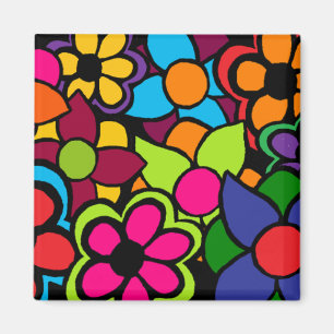 Big Bright Flowers Magneet