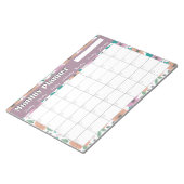 Big Bright Flowers Monthly Planner Notitieblok (Schuin)