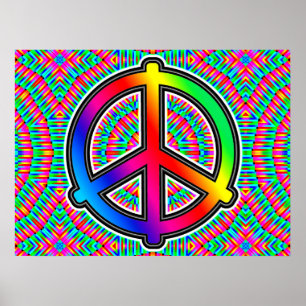 Big Bright Peace Sign-Poster Poster
