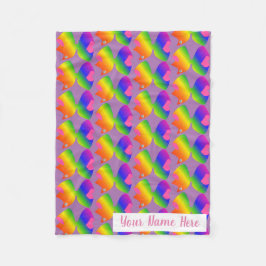 Big Bright Rainbow Bow - Speciaal cadeau voor meis Fleece Deken