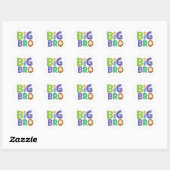 Big Bro Baseball Ronde Sticker (Vel)