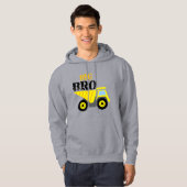 Big Bro Construction Yellow Dump Truck Hoodie (Voorkant volledig)
