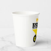 Big Bro Construction Yellow Dump Truck Papieren Bekers (Rechts)