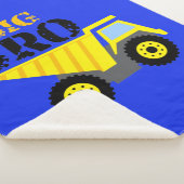 Big Bro Construction Yellow Dump Truck Sherpa Deken (3/4)