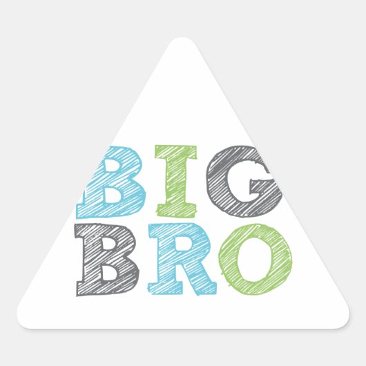 Big Bro Driehoek Sticker (Voorkant)