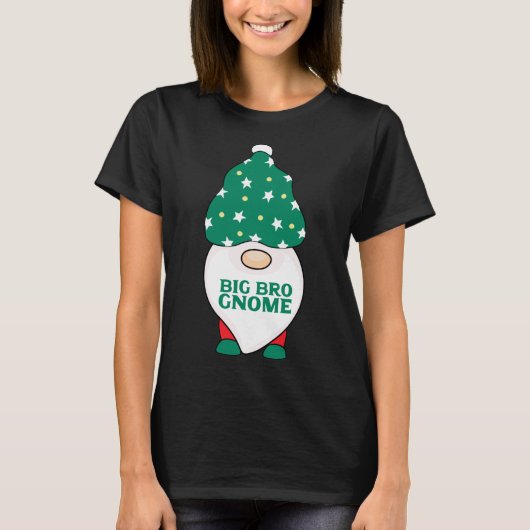 Big Bro Gnome Brother Gnomes die met Kerstmis over T-shirt (Voorkant)