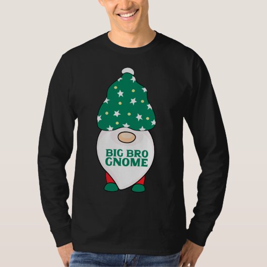 Big Bro Gnome Brother Gnomes die met Kerstmis over T-shirt (Voorkant)