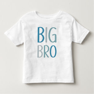 Big Bro Green en Blue Text Boys Sibling Brother Kinder Shirts