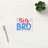 BIG BRO in rood en blauw Post-it® Notes (Kantoor)