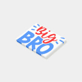 BIG BRO in rood en blauw Post-it® Notes (Schuin)
