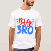 BIG BRO in rood en blauw T-shirt (Voorkant)
