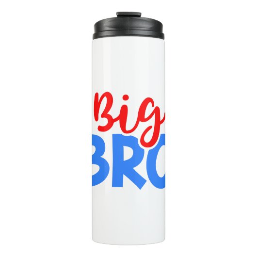 BIG BRO in rood en blauw Thermosbeker (Voorkant)