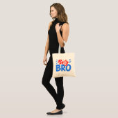 BIG BRO in rood en blauw Tote Bag (Voorkant (model))