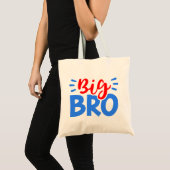 BIG BRO in rood en blauw Tote Bag (Voorkant (product))