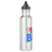 BIG BRO in rood en blauw Waterfles (Links)