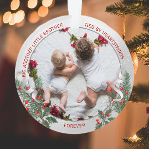 Big Bro Little Bro Classic Warm Quote Ornament
