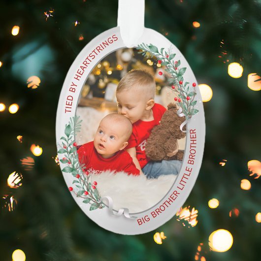 Big Bro Little Bro Classic Warm Quote Ornament