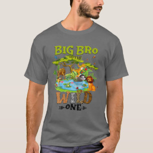 Big Bro van de wilde dierentuin Birthday Woodland  T-shirt