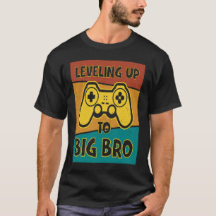 Big Bro Zwangerschap Aankondiging Toekomstige Big T-shirt
