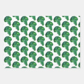 Big Broccoli Waterverf Pattern Gift Inpakpapier Vel (Voorkant)
