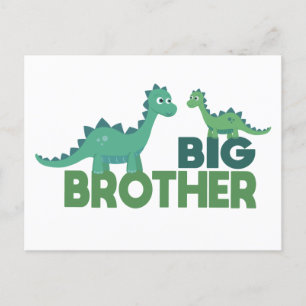 Big broer dinosaur animal, dinosibling briefkaart