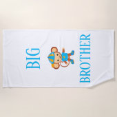 Big Brother Aangepaste Monkey-tekst Strandlaken (Voorkant)