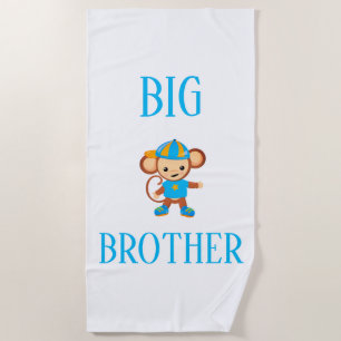 Big Brother Aangepaste Monkey-tekst Strandlaken