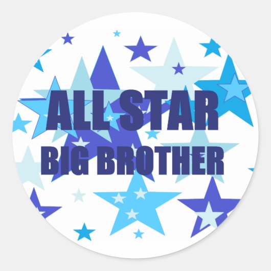Big Brother All Star Ronde Sticker (Voorkant)