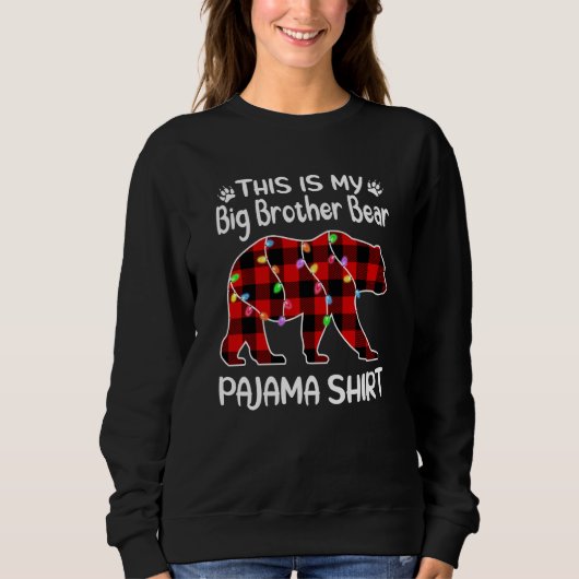 Big Brother Beer Pajama lights kerstfamilie Trui (Voorkant)