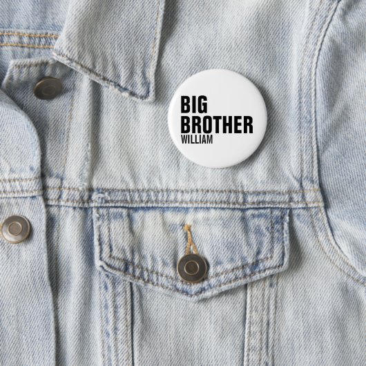 Big Brother Custom Round Button (In situ)